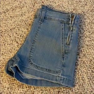 Levi’s side-zip denim shorts